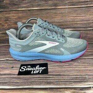 Brooks Launch GTS 9 Women's Gray Blue Athletic Running Shoes Size 9